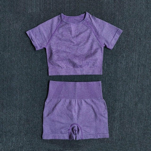 2/3/5PCS Seamless Women Yoga Set Workout Sportswear Gym Clothing