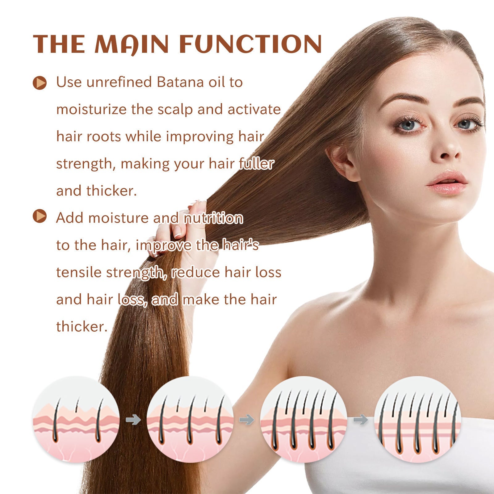 Hair Conditioner Pure Batana Oil Straightening Smoothing Hair Mask