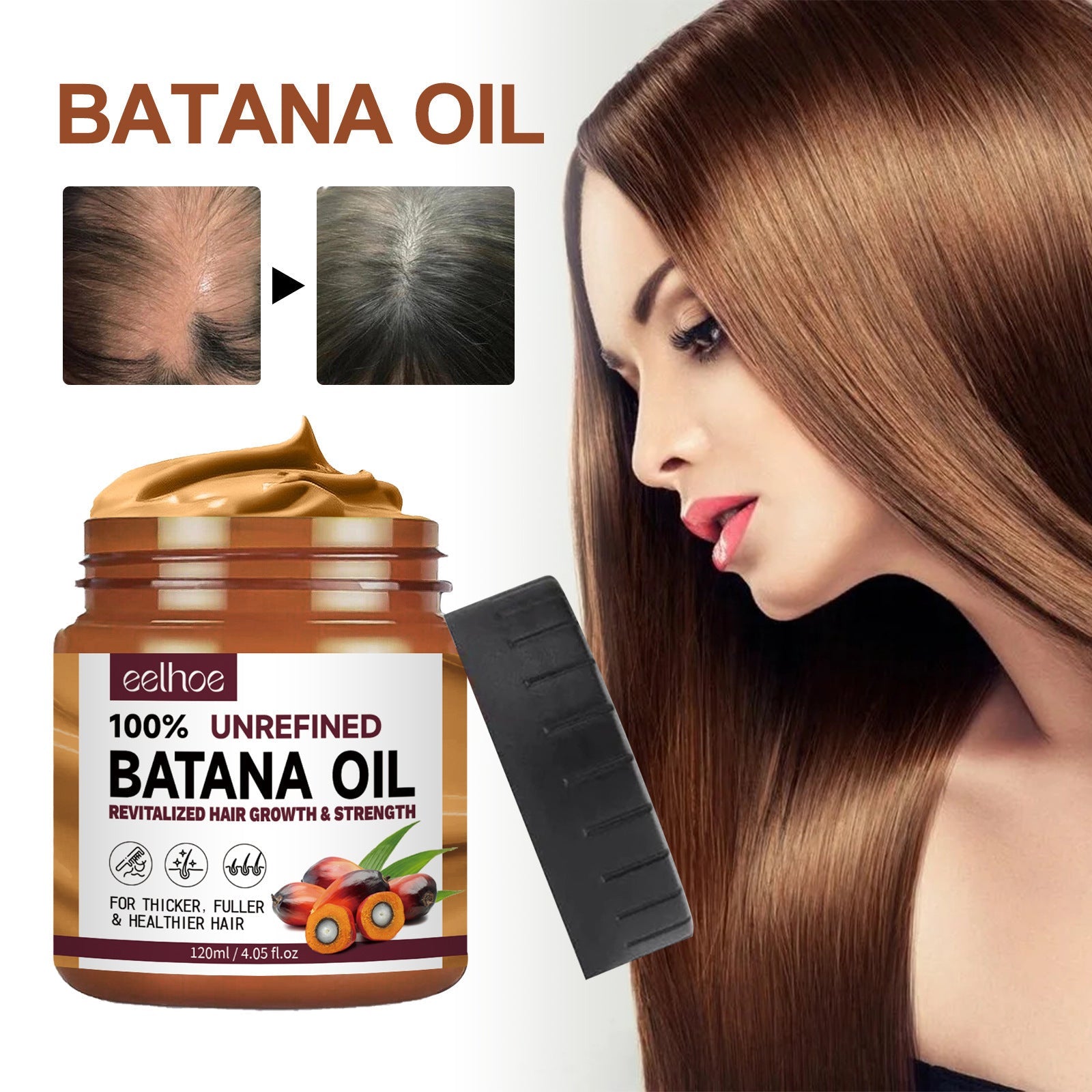 Hair Conditioner Pure Batana Oil Straightening Smoothing Hair Mask
