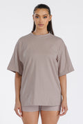 Womens Boyfriend Oversized Drop Shoulder Tee