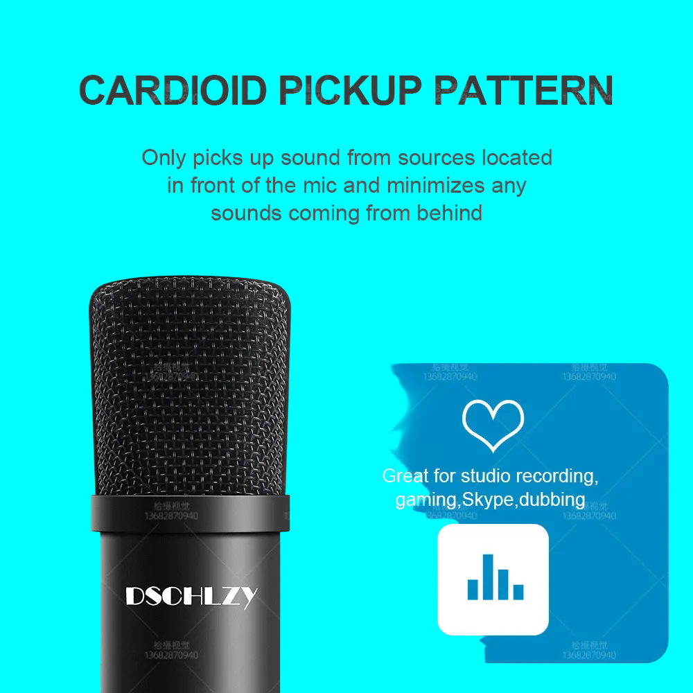 USB Streaming Podcast PC Microphon Podcast Microphone Kit