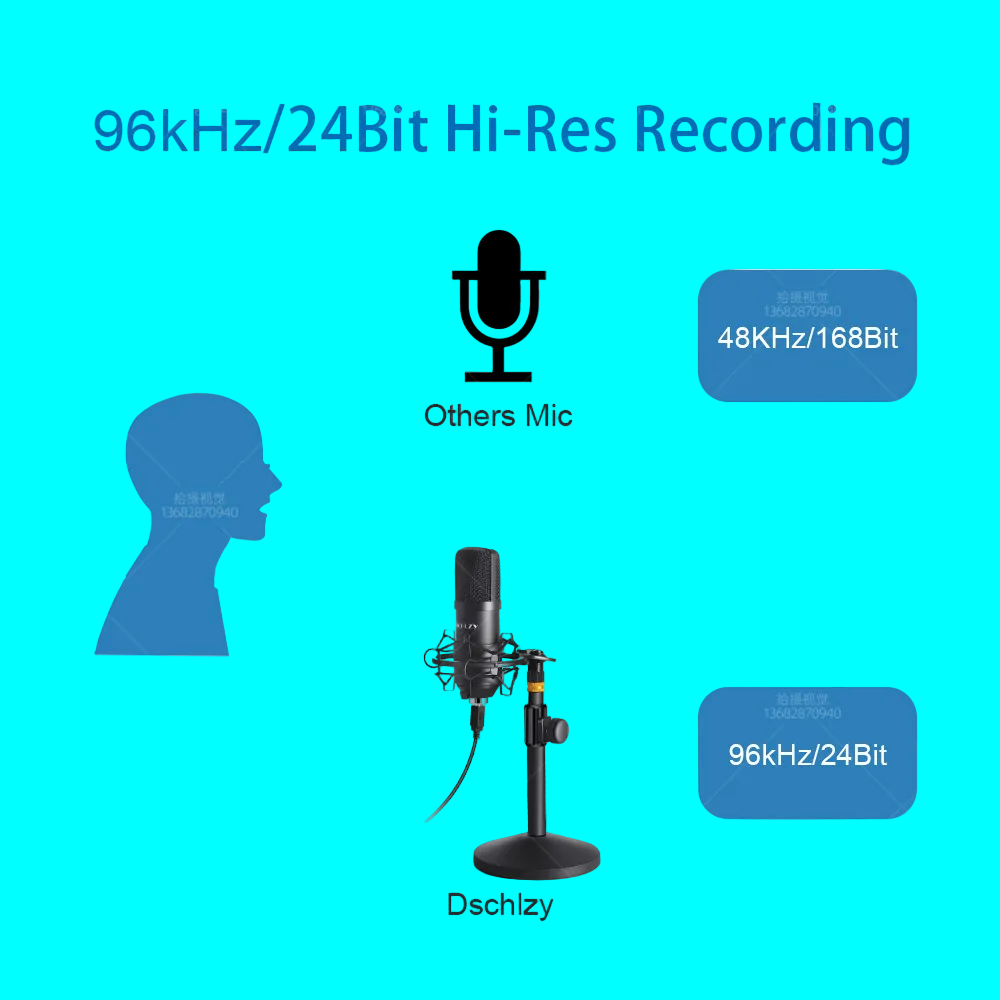 USB Streaming Podcast PC Microphon Podcast Microphone Kit